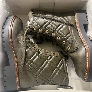 Mae Quilted Lug Sole Bootie